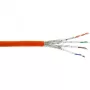 InLine Installationskabel Cat.7a PiMF 4x2x0.58 AWG23, 1200MHz, LSZH, 100m