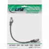 InLine Patchkabel S/FTP PiMF Cat.8.1 halogenfrei 2000MHz schwarz, 0,3m