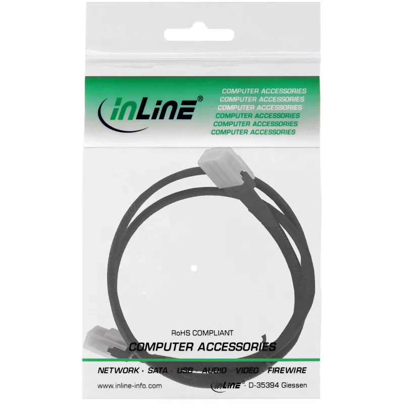 InLine SAS-Kabel intern, Mini-SAS SFF-8087 auf Mini-SAS SFF-8087, mit Sideband, 1 m