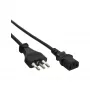 InLine B-16652I Netzkabel Schwarz 1,8 m Netzstecker Typ L Kaltgerätestecker C13