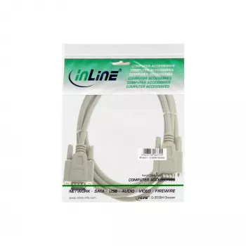 VGA-Kabel 15-Pin HD Stecker/Stecker beige 1m InLine 17712C