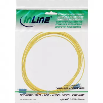 InLine Glasfaser-Duplexkabel LC/LC 9/125µm OS2 2m