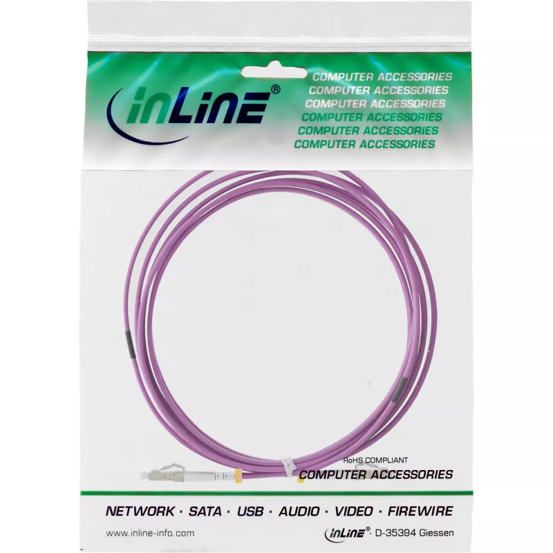 LWL Duplexkabel LC/LC InLine 88523P 20m OM4 50/125µm