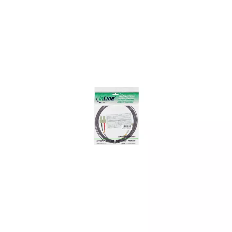 Glasfaser-Duplexkabel LC/SC InLine 88643P 50/125µm OM4 3m