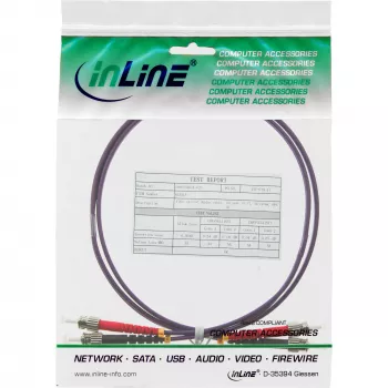 InLine Glasfaser-Duplex-Kabel ST/ST 50/125µm OM4 5m