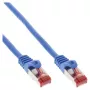 InLine Patchkabel S/FTP PiMF Cat.6 250MHz PVC Kupfer blau 0,25m