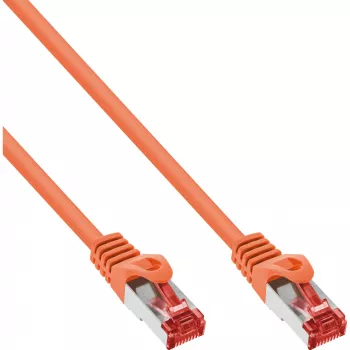 InLine Patchkabel S/FTP PiMF Cat.6 250MHz PVC Kupfer orange 30m