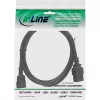InLine Power-Adapterkabel, IEC-60320 C14 auf C19, 3x1,5mm², max. 10A, 0,5m