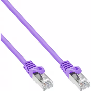 InLine Patchkabel SF/UTP Cat.5e lila 0,3m