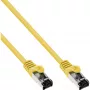 InLine Patchkabel, S/FTP (PiMf), Cat.8.1, 2000MHz, halogenfrei, gelb, 0,5m