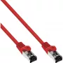 InLine Patchkabel, S/FTP (PiMf), Cat.8.1, 2000MHz, halogenfrei, rot, 0,5m