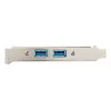 StarTech.com 2-Port-USB-3.0-A-Slotblech-Adapter, IDC, USB 3.2 Gen 1 (3.1 Gen 1), Blau, Edelstahl, 0,5 m, CE, REACH, 500 mm