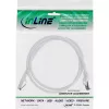 InLine Patchkabel, S/FTP (PiMf), Kat.8.1, 2000MHz, halogenfrei, weiß, 1m