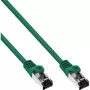 InLine Patchkabel, S/FTP (PiMf), Cat.8.1, 2000MHz, halogenfrei, grün, 0,5m