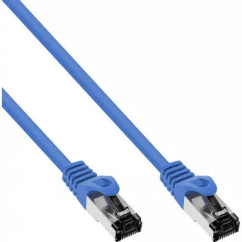InLine Patchkabel S/FTP PiMF Cat.8.1 halogenfrei 2000MHz blau, 1m