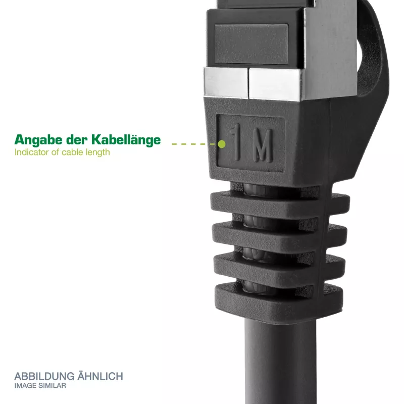 InLine Patchkabel, Cat.6A, S/FTP, PE-Außenbereich, schwarz, 40m