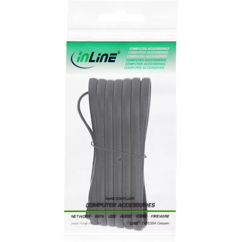 InLine Modular-Kabel RJ12 Stecker/Stecker 6P6C 5m