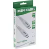 InLine USB4-Kabel, USB-C-Stecker/Stecker, PD 240W, 8K60Hz, TPE, weiß, 2m