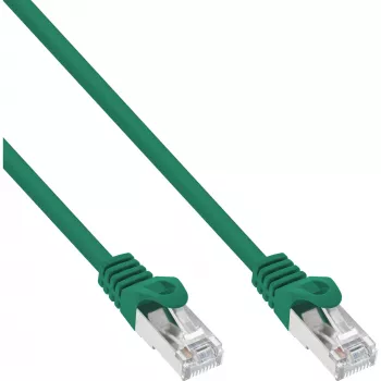InLine Patchkabel SF/UTP Cat.5e grün 15 m