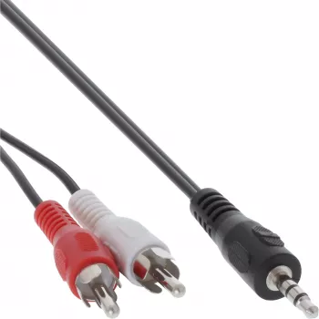 InLine Audiokabel 2x RCA-Stecker / 3,5-mm-Stereostecker 5 m