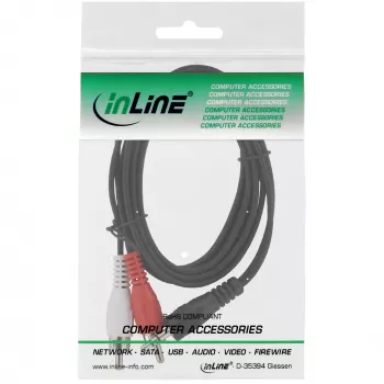 InLine Audiokabel 2x RCA-Stecker / 3,5-mm-Stereostecker 5 m