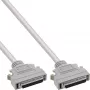 InLine SCSI II Kabel 50 Pin Mini D-Sub Stecker/Stecker 1m Beige