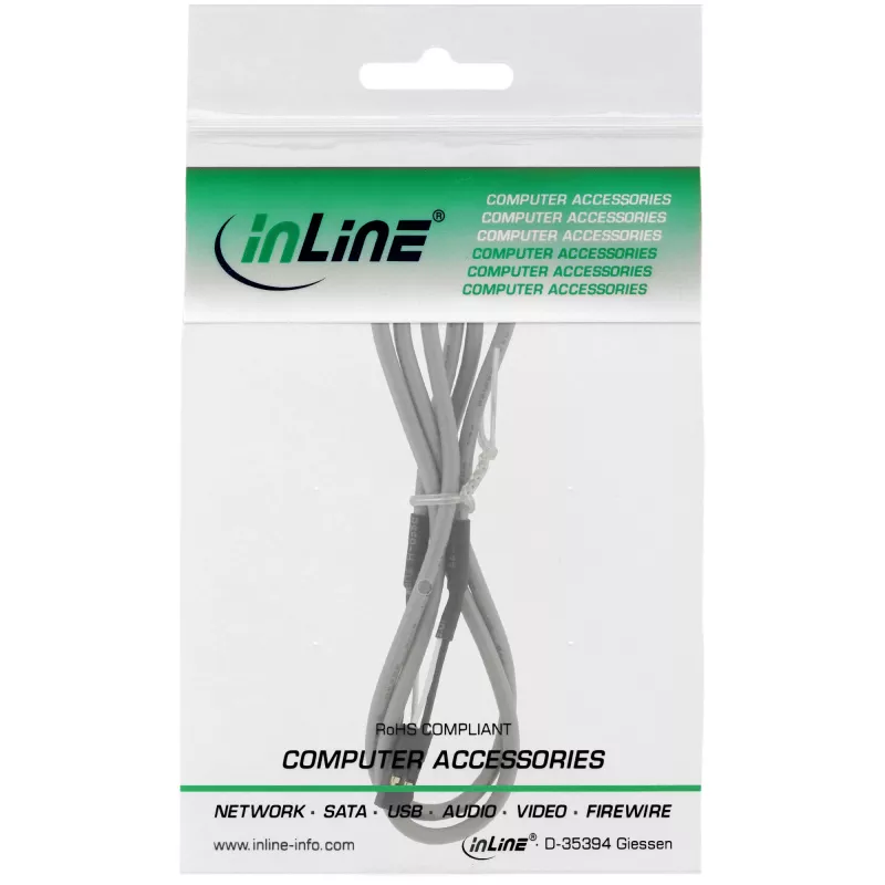 InLine Audiokabel intern, digital 2-polig, 0,9 m