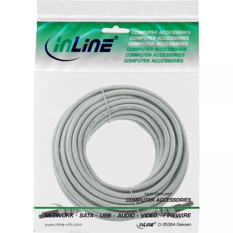 InLine Patchkabel U/UTP Cat.5e grau 5 m