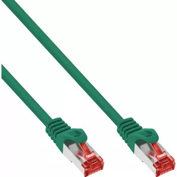 InLine Patchkabel S/FTP PiMF Cat.6 250MHz PVC CCA grün 1,5m