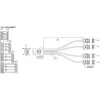 InLine SAS-Kabel Mini SAS SFF8087 auf 4x SATA direkt OCR 0,5 m
