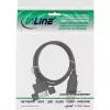 InLine USB 2.0 Kabel A Stecker auf A Buchse für Slotblech, 0,6 m, Schwarz, 120 Stück Bulk-Pack