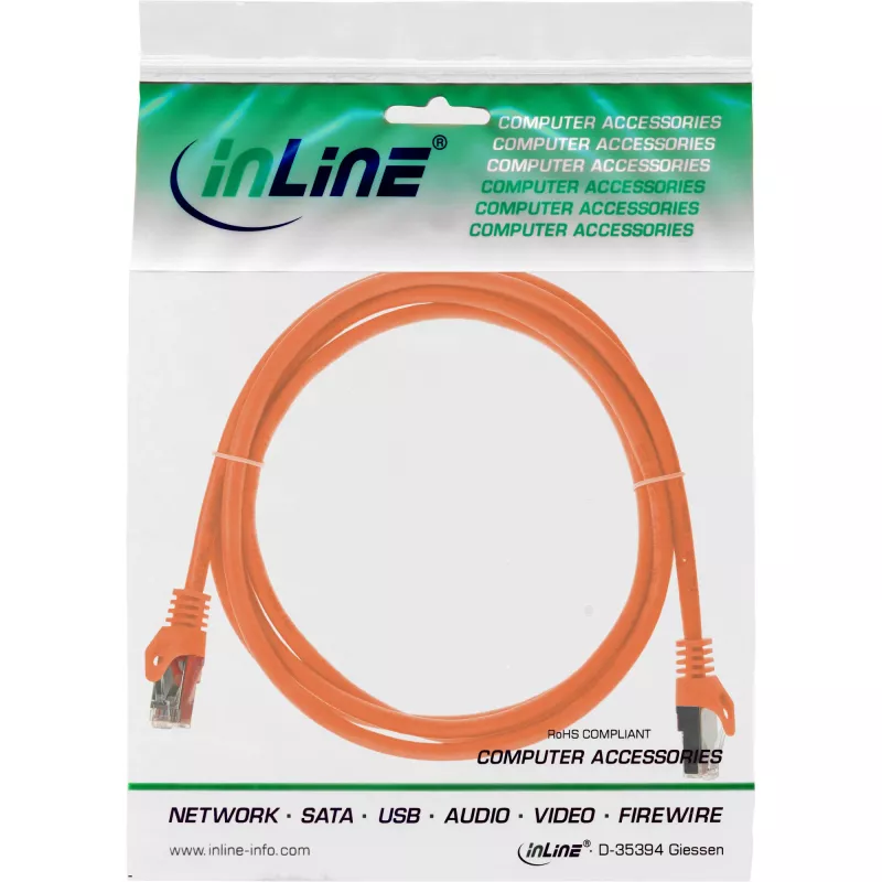 Patchkabel InLine 72503O Cat.5e SF/UTP Orange 3m