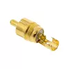 InLine RCA Metall-Stecker zum Löten, schwarz, roter Ring, für 6-mm-Kabel
