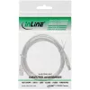 USB 2.0 Kabel Typ A Stecker / B Stecker InLine 34510T 1m transparent