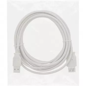 InLine USB 2.0 Verlängerungskabel Typ A Stecker/Buchse, beige, 1,8m, Bulk