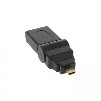 HDMI-Adapter Typ A Buchse / D Stecker schwenkbar vergoldet InLine 17690L