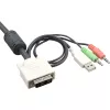 InLine KVM Switch 2 Port DVI-D USB mit Audio