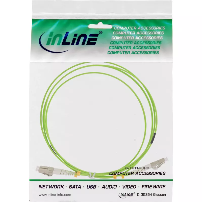 InLine Glasfaser-Duplexkabel LC/LC 50/125µm OM5 10m