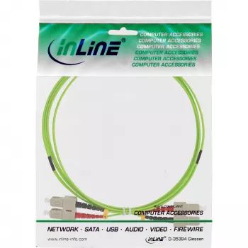 InLine Glasfaser-Duplex-Kabel SC/SC 50/125µm OM5 5m