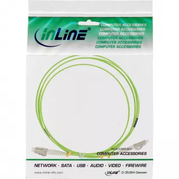 InLine Glasfaser-Duplexkabel LC/LC 50/125µm OM5 2m