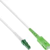InLine Glasfaser-Simplexkabel, FTTH, LC/APC8° auf SC/APC8° 9/125µm OS2 0,5m