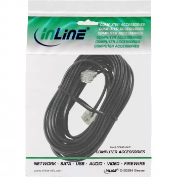 InLine Modulares Kabel RJ11 Stecker / Stecker 6P4C 10m