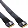 InLine schlank SAS Kabel, SFF-8654 8X auf SFF-8654 8X, 48 Gb/s, 1m