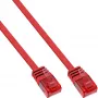 InLine Flaches Ultraslim-Patchkabel U/UTP Cat.6 Gigabit-fähig rot 3m
