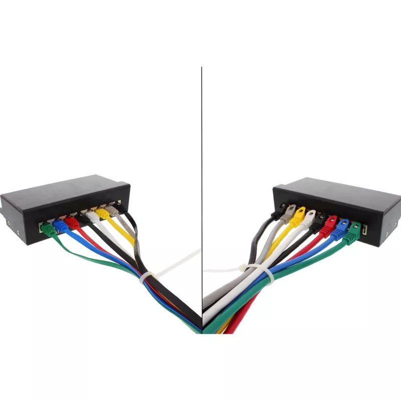 InLine Flaches Ultraflach-Patchkabel U/UTP Cat.6 Gigabit-fähig grau 10 m