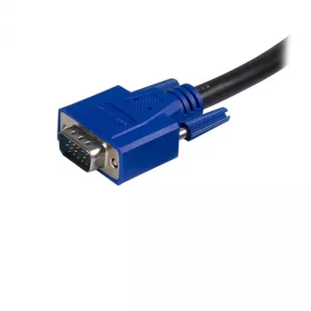StarTech.com 6 ft 2-in-1 USB KVM-Kabel, 1,8 m, VGA, Schwarz, USB, USB A + VGA, USB B + VGA