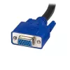 StarTech.com 6 ft 2-in-1 USB KVM-Kabel, 1,8 m, VGA, Schwarz, USB, USB A + VGA, USB B + VGA