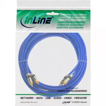 InLine Premium RCA Audiokabel 2x RCA Stecker / Stecker vergoldet 7m