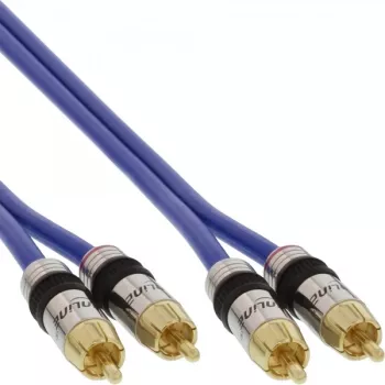 InLine Premium RCA-Audiokabel 2x RCA Stecker/Stecker vergoldet 25 m