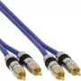 InLine Premium RCA Audiokabel 2x RCA Stecker / Stecker vergoldet 3m